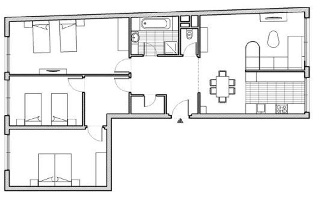 Apartment Mariahilf - 4Rooms4You Wina Ruang foto